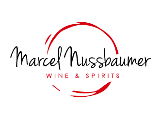 Marcel Nussbaumer Wine & Spirits logo design by BeDesign