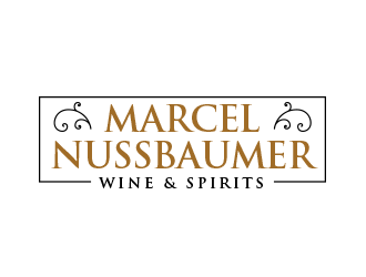 Marcel Nussbaumer Wine & Spirits logo design by BeDesign