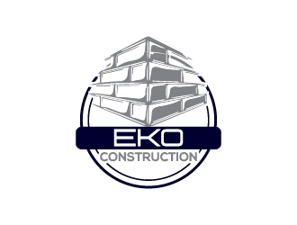 EKO construction logo design by fawadyk