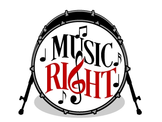 Music Right logo design by jaize