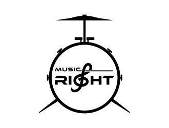Music Right logo design by Kanya