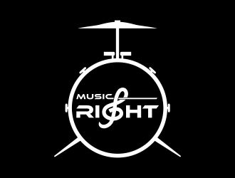 Music Right logo design by Kanya