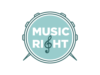 Music Right logo design by done