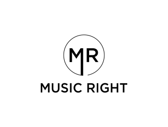 Music Right logo design by haidar