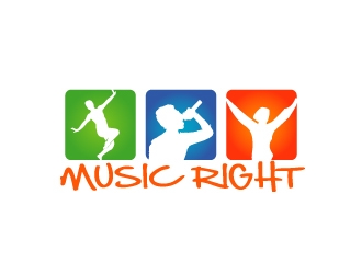 Music Right logo design by AamirKhan
