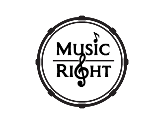 Music Right logo design by enan+graphics