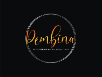Pembina Wilderness Adventures logo design by bricton