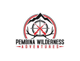 Pembina Wilderness Adventures logo design by adwebicon