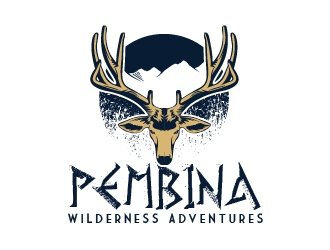 Pembina Wilderness Adventures logo design by adwebicon