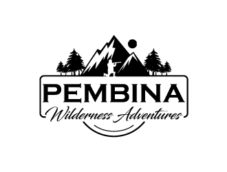 Pembina Wilderness Adventures logo design by yans