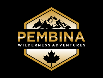 Pembina Wilderness Adventures logo design by savana