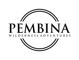 Pembina Wilderness Adventures logo design by savana