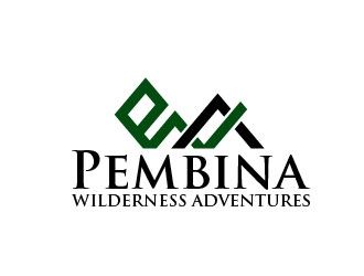 Pembina Wilderness Adventures logo design by maze
