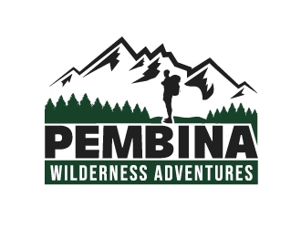 Pembina Wilderness Adventures logo design by Foxcody