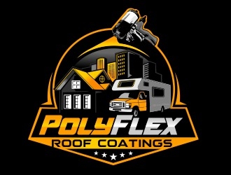 PolyFlex Roof Coatings logo design by veron