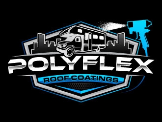 PolyFlex Roof Coatings logo design by daywalker