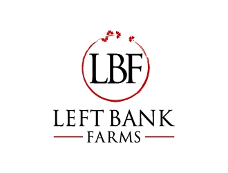 Left Bank Farms logo design by mewlana