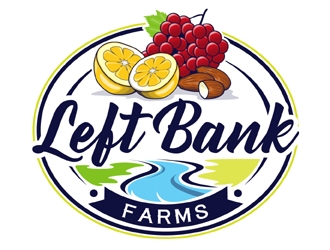Left Bank Farms logo design by MAXR