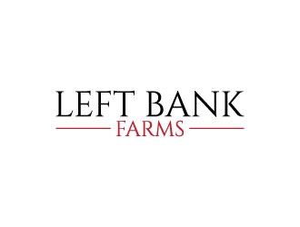 Left Bank Farms logo design by aryamaity
