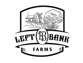 Left Bank Farms logo design by 3Dlogos