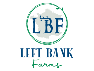 Left Bank Farms logo design by MonkDesign