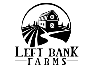 Left Bank Farms logo design by scriotx