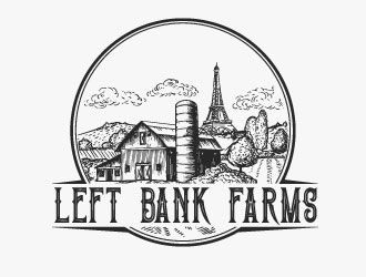 Left Bank Farms logo design by AYATA