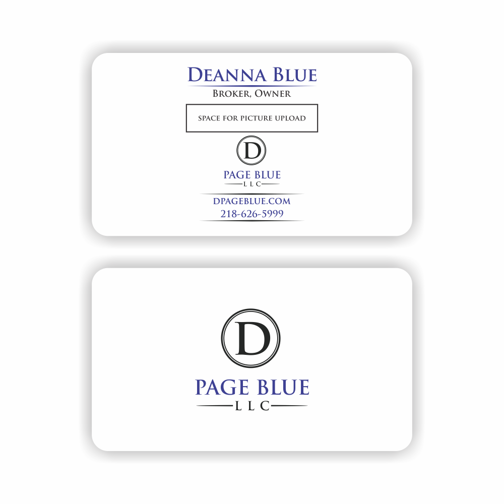 D Page Blue LLC logo design by hopee