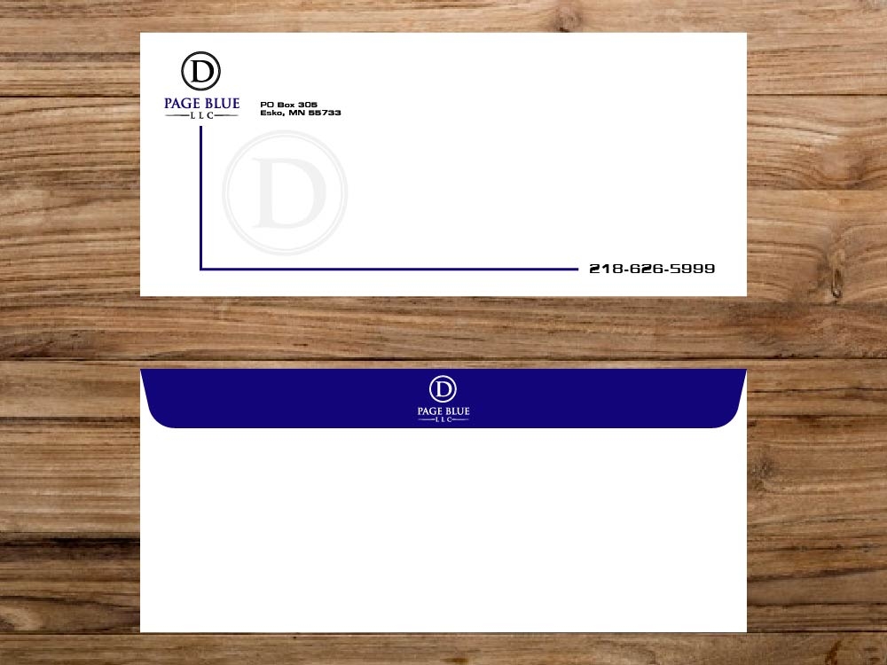 D Page Blue LLC logo design by bulatITA