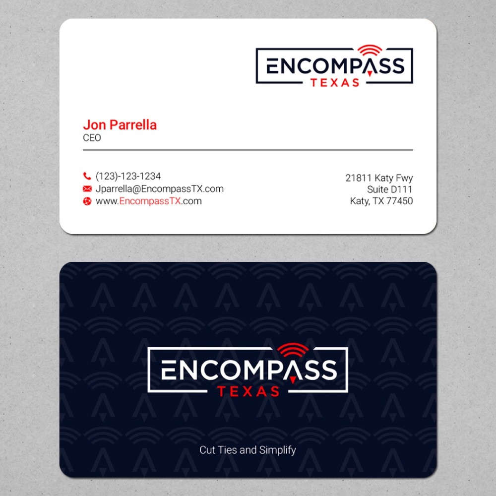 Encompass Texas logo design by Boomstudioz