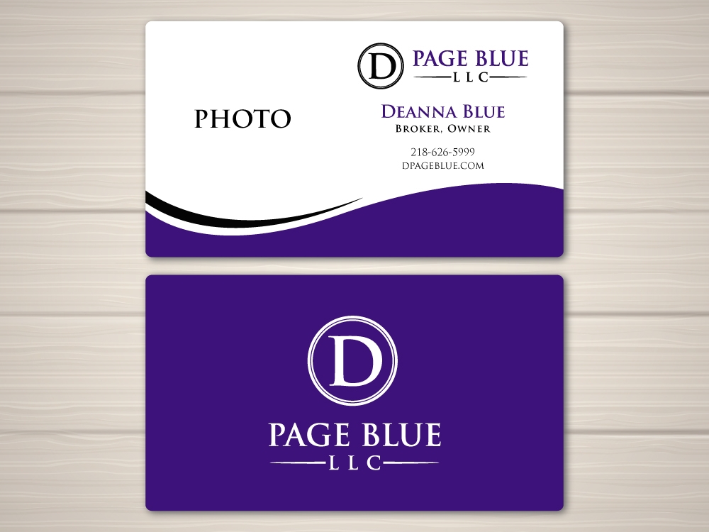D Page Blue LLC logo design by labo