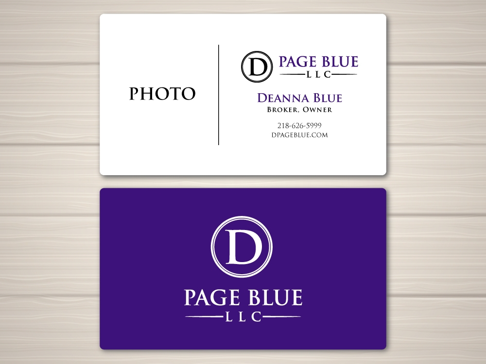 D Page Blue LLC logo design by labo