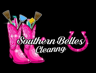 Southern Belles Cleaning logo design by Suvendu
