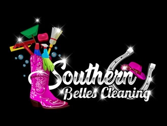 Southern Belles Cleaning logo design by DreamLogoDesign