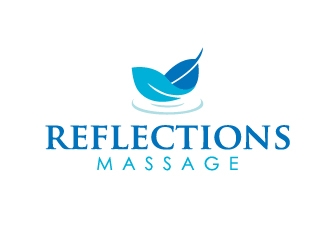 Reflections Massage logo design by Marianne