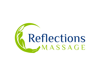 Reflections Massage logo design by N3V4