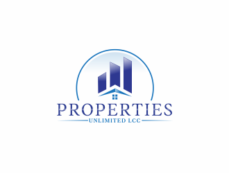 Properties Unlimited LLC logo design by giphone