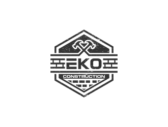 EKO construction logo design by pakderisher