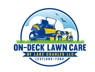 On-Deck Lawn Care of Lake Charles LLC logo design by DreamLogoDesign
