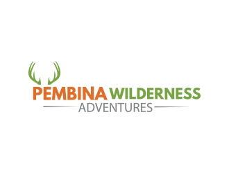 Pembina Wilderness Adventures logo design by zubi