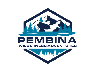 Pembina Wilderness Adventures logo design by SmartTaste