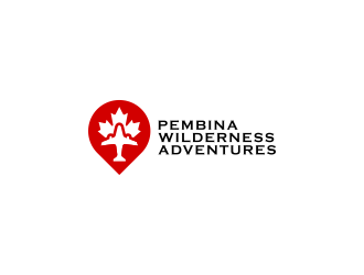 Pembina Wilderness Adventures logo design by BlessedArt