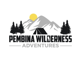 Pembina Wilderness Adventures logo design by cybil