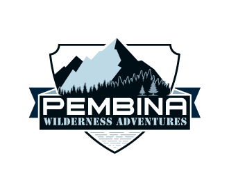 Pembina Wilderness Adventures logo design by tec343