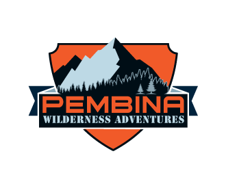 Pembina Wilderness Adventures logo design by tec343