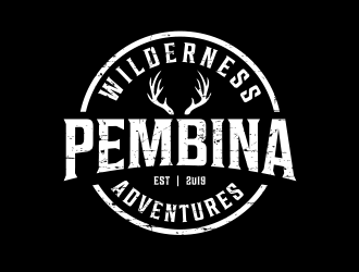 Pembina Wilderness Adventures logo design by keylogo