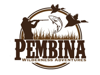 Pembina Wilderness Adventures logo design by AamirKhan