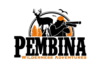 Pembina Wilderness Adventures logo design by AamirKhan