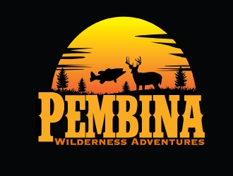 Pembina Wilderness Adventures logo design by AamirKhan