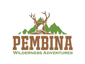 Pembina Wilderness Adventures logo design by AamirKhan